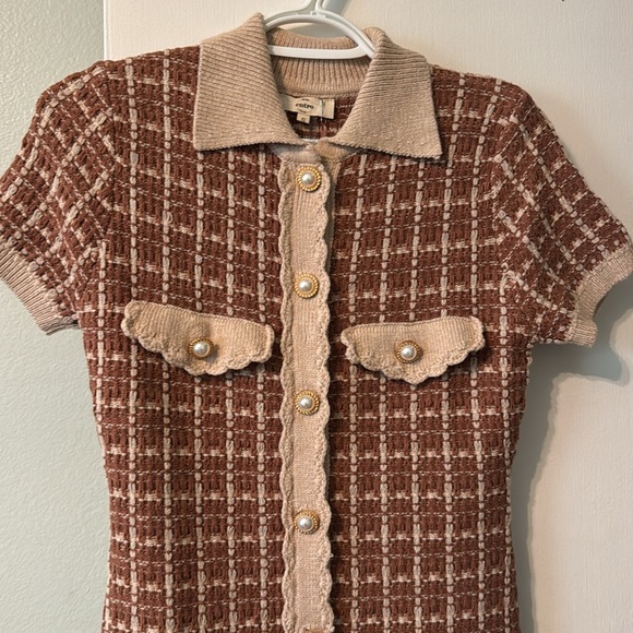 Entro Button Up Short Sleeve Dress. BNWT - Picture 4 of 9